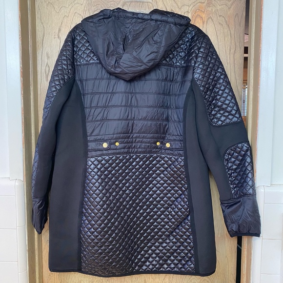 NWOT Michael Kors Quilted Knit-Panel Puffer Coat XL - Picture 4 of 10